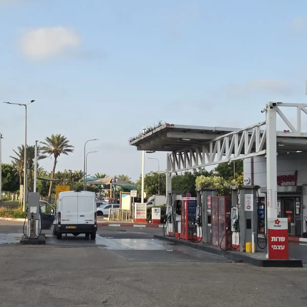 Место старта тренировок RunHaifa - парковка